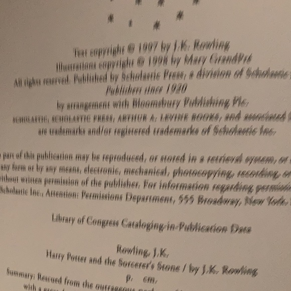 📕Harry Potter and The Sorcerers Stone JK Rowling 1st First Edition Hardcover - Picture 6 of 8